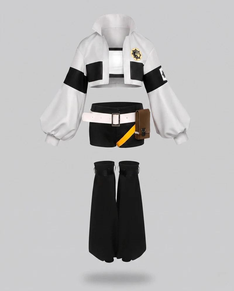 Damen Cosplay-Kostümset mit detailverliebtem Design und vielseitigen Accessoires Nord Taschen