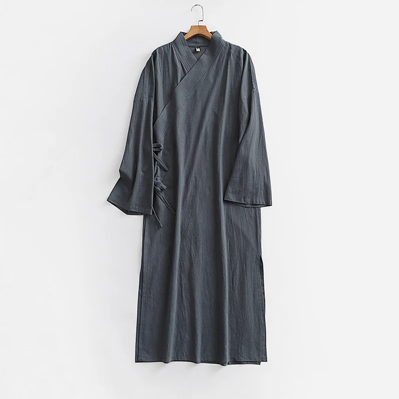Unisex Langer Kimono-Mantel mit Bindeband, weitem Schnitt und minimalistischer Silhouette Nord Taschen