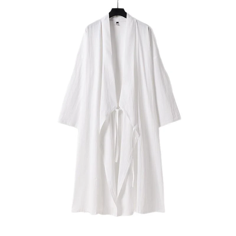 Unisex Langer Kimono-Mantel mit Bindeband, weitem Schnitt und minimalistischer Silhouette Nord Taschen