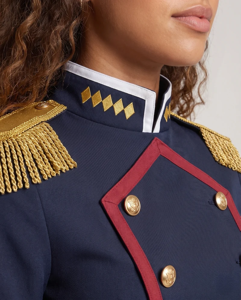 Damen Cosplay-Kostümset mit historischer Uniformjacke, Handschuhen und Accessoires Nord Taschen