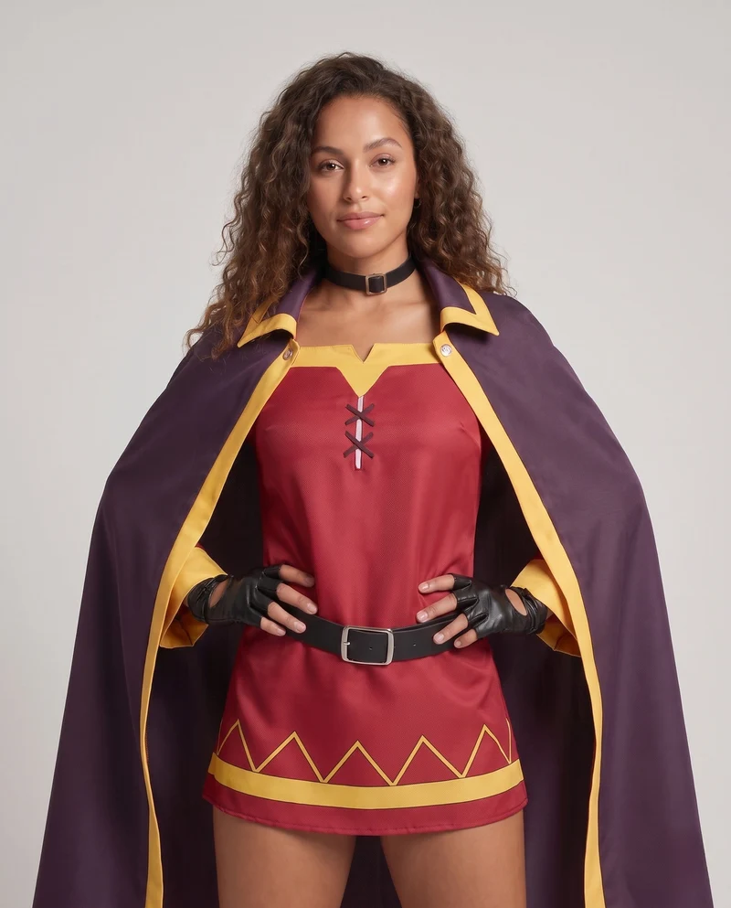 Damen Cosplay-Kostümset mit magischer Robe, Hut und Accessoires Nord Taschen