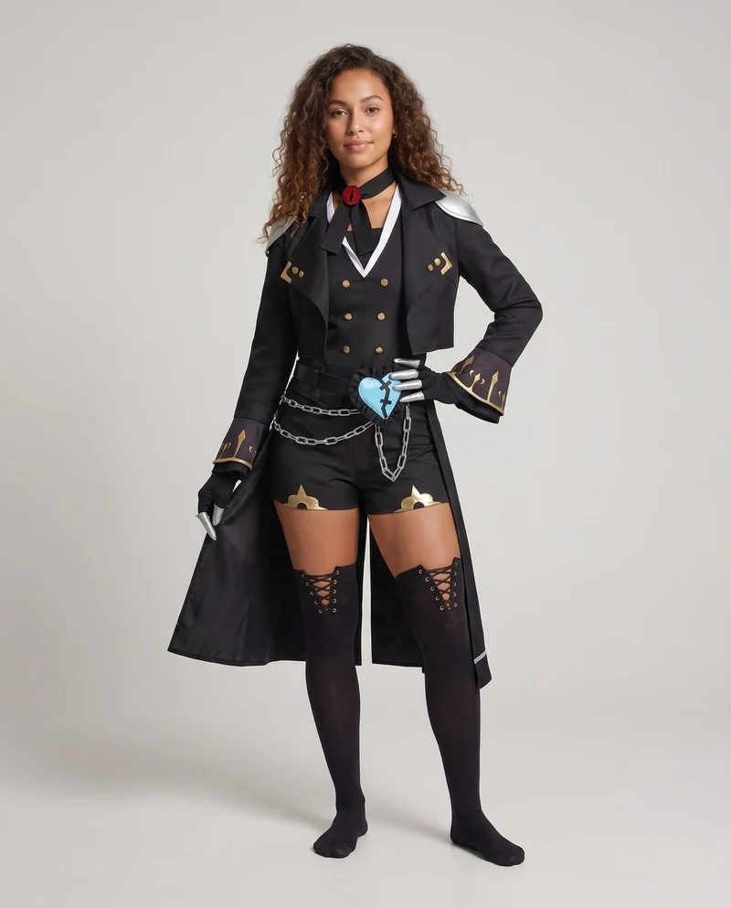 Damen Cosplay-Outfit mit detailverliebter Robe, frechem Schnitt und vielseitigen Accessoires Nord Taschen