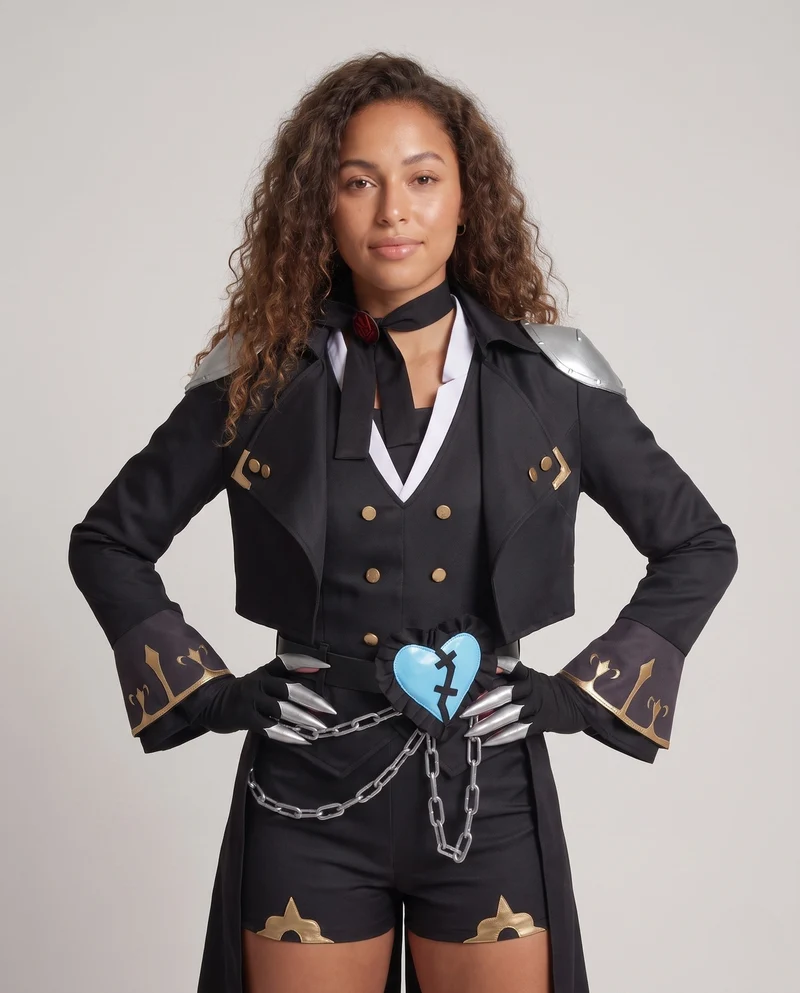 Damen Cosplay-Outfit mit detailverliebter Robe, frechem Schnitt und vielseitigen Accessoires Nord Taschen