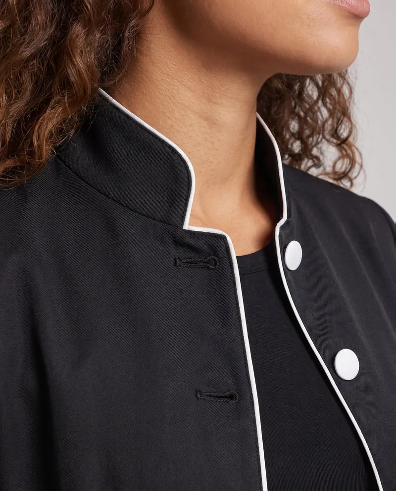 Damen Langarmkleid mit Glockenärmeln und goldenen Akzenten Nord Taschen