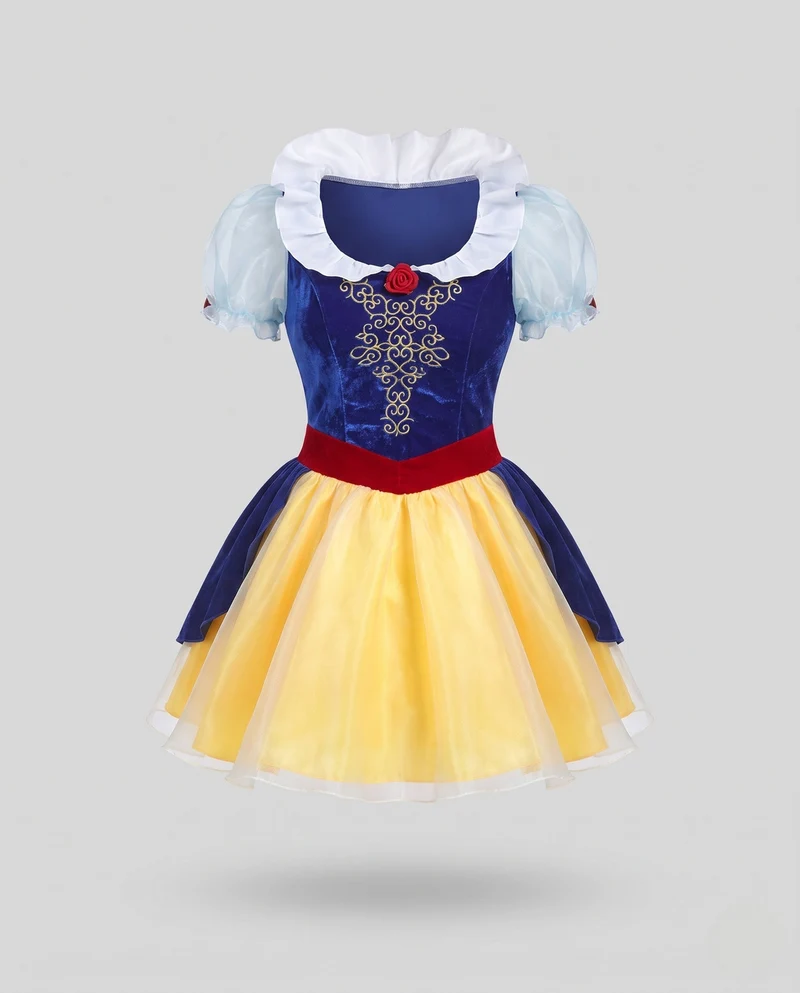 Damen Märchenprincess Kostüm mit Puffärmeln und Rüschendetails Nord Taschen