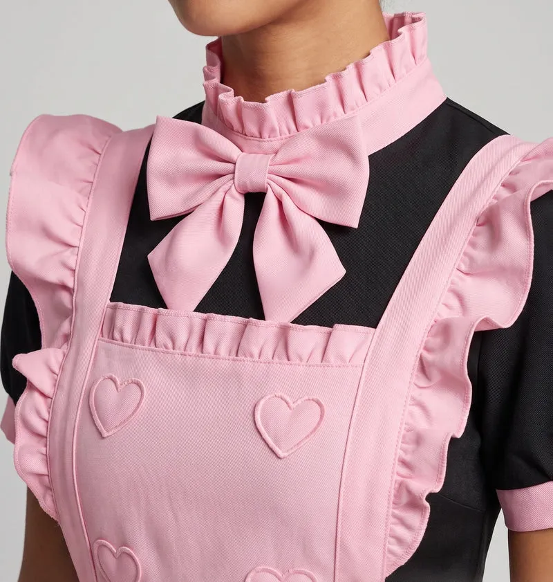 Damen verspieltes Schürzenkleid mit Herzdetails und Rüschenelementen Nord Taschen