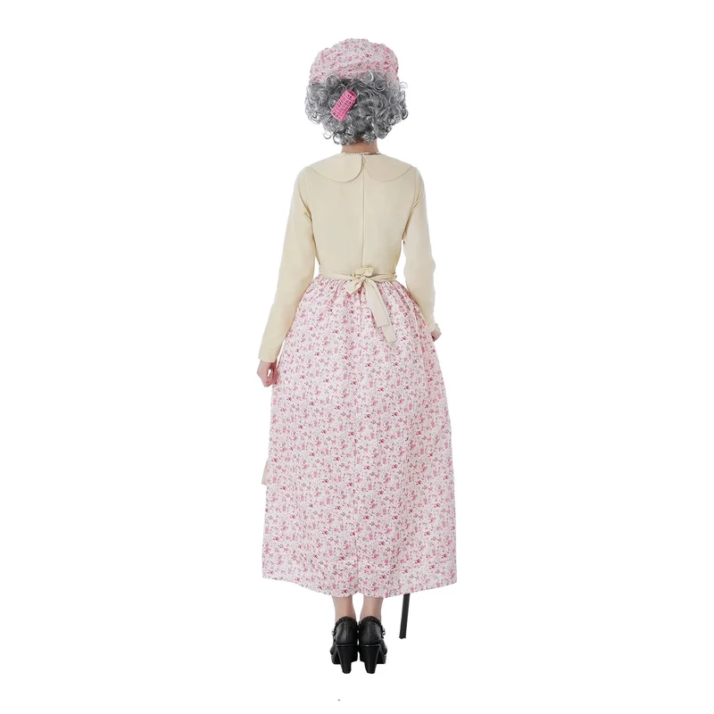 Damen Vintage-Älteren Kostüm mit Blumenmuster und Rüschendetails Nord Taschen