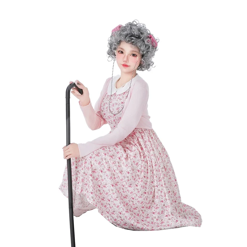 Damen Vintage-blumenmuster Kleid mit schwingendem Rock und eleganten Details Nord Taschen