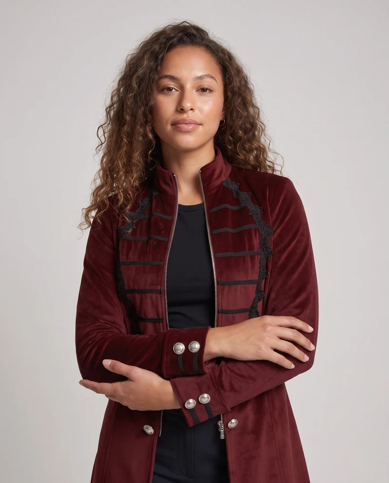 Damen modischer Langzeit-Blazer mit eleganter Frontpartie Nord Taschen