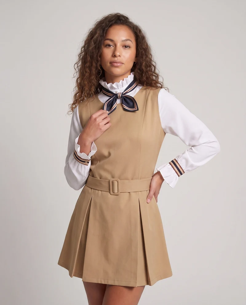 Damen modisches Kleid mit Schleife Nord Taschen
