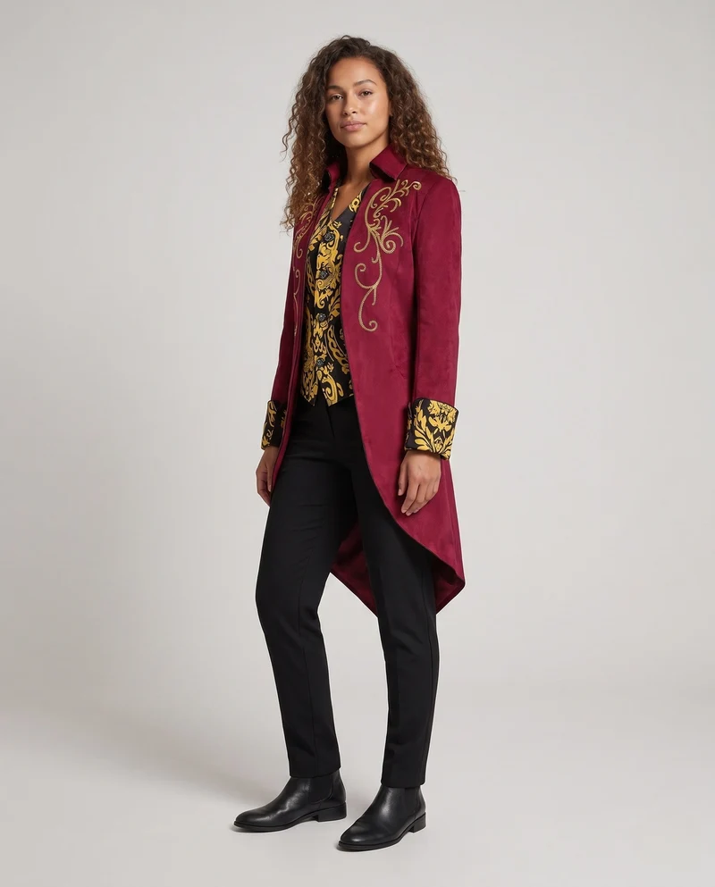 Damen elegante Couture-Jacke Nord Taschen