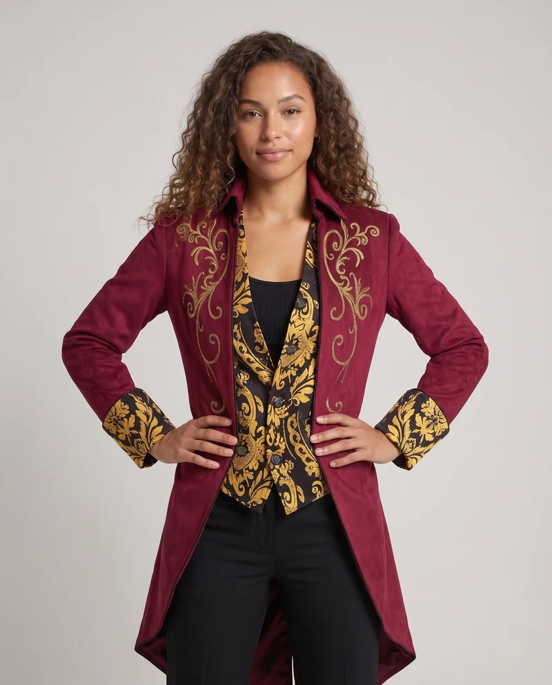 Damen elegante Couture-Jacke Nord Taschen