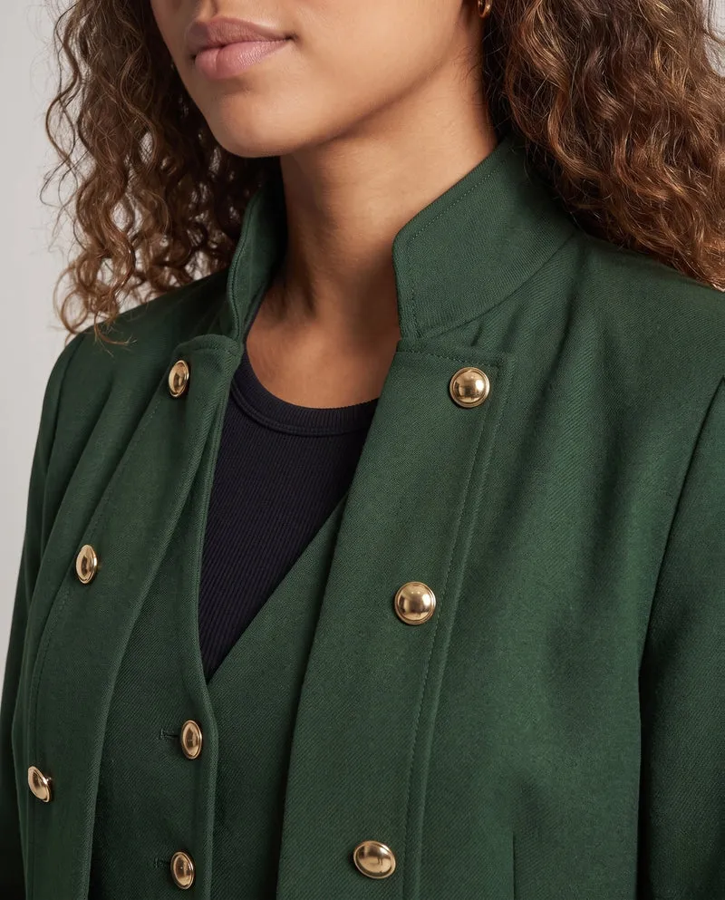 Damen elegante Frackjacke mit goldenen Knöpfen Nord Taschen