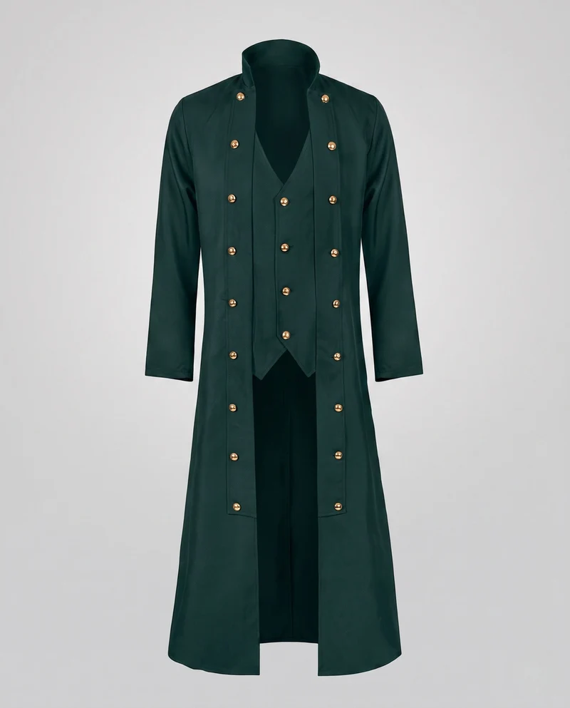 Damen elegante Frackjacke mit goldenen Knöpfen Nord Taschen