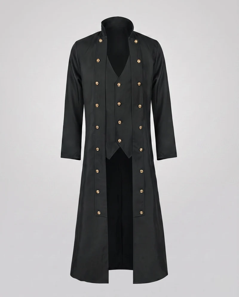 Damen elegante Frackjacke mit goldenen Knöpfen Nord Taschen