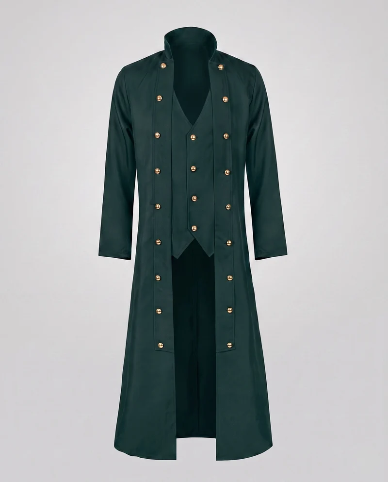 Damen elegante Frackjacke mit goldenen Knöpfen Nord Taschen