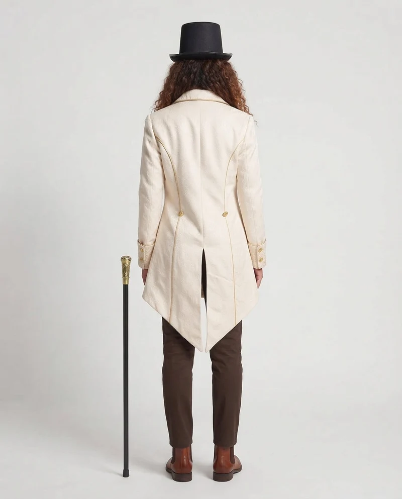 Damen elegante Frackjacke mit kunstvollen Verzierungen Nord Taschen