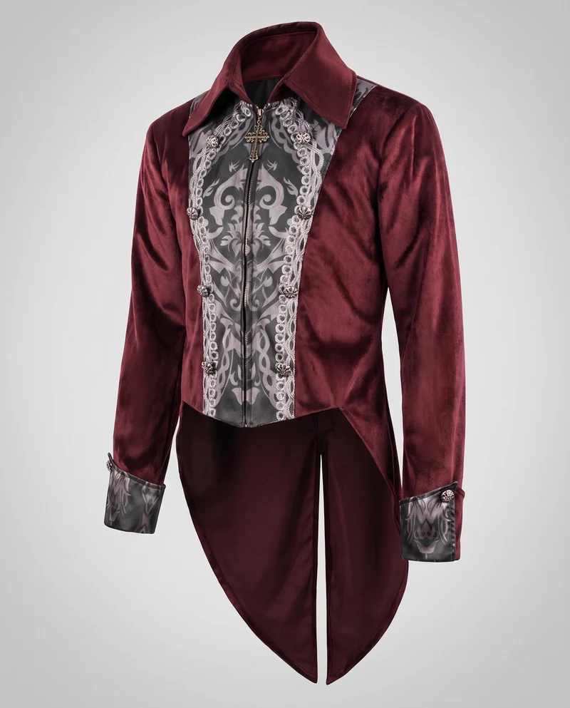 Damen elegante Kostümjacke mit barockem Design und geschlossenen Manschetten Nord Taschen
