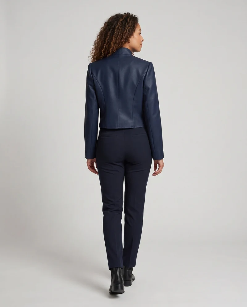 Damen elegante Kurzjacke mit dekorativen Knopfdetails Nord Taschen