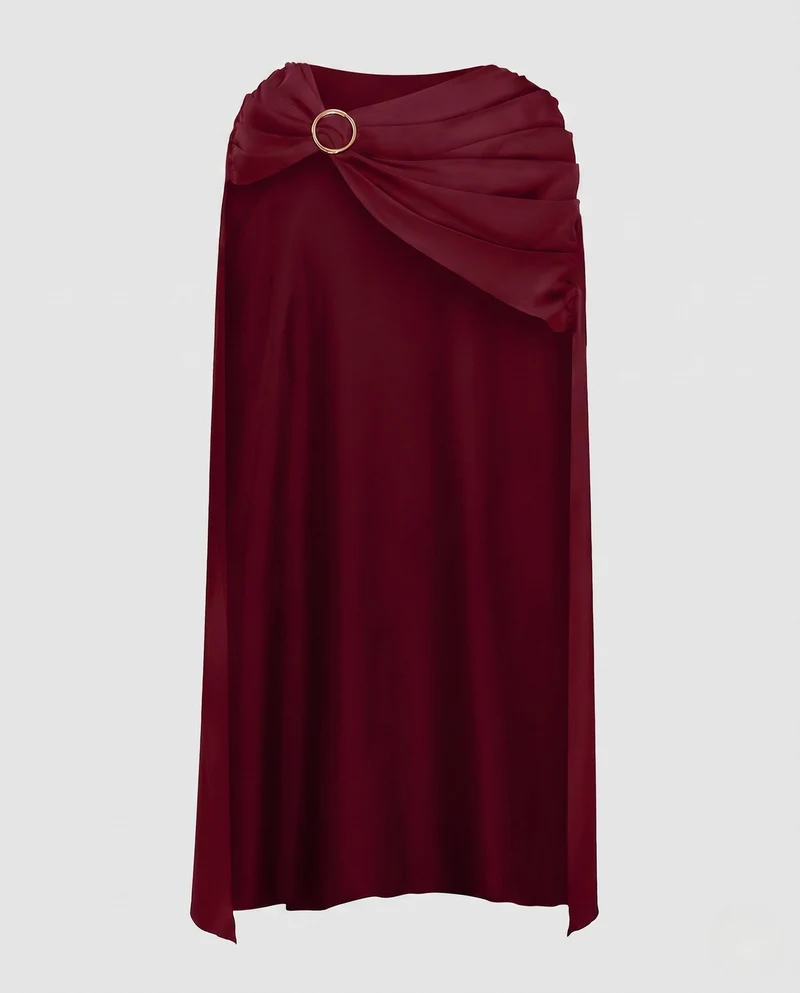 Damen eleganter Cape mit stilvollen Drapierungselementen Nord Taschen