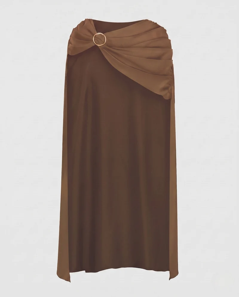 Damen eleganter Cape mit stilvollen Drapierungselementen Nord Taschen