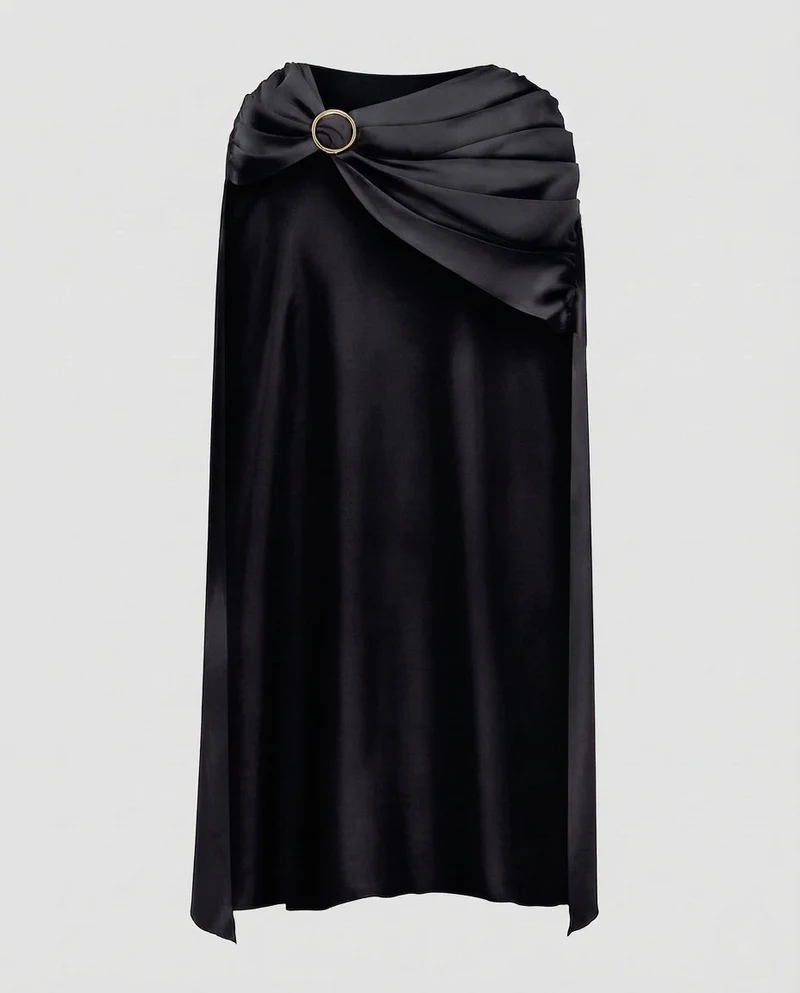 Damen eleganter Cape mit stilvollen Drapierungselementen Nord Taschen