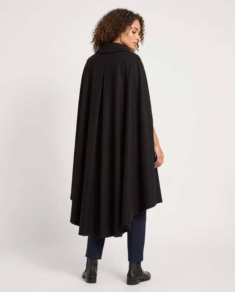 Damen eleganter Kapuzenumhang aus luxuriösem, schimmerndem Stoff Nord Taschen