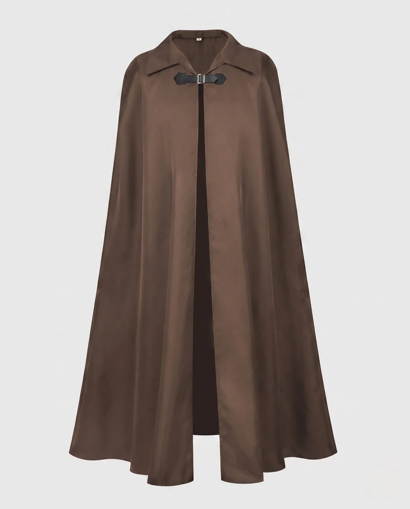 Damen eleganter Kapuzenumhang aus luxuriösem, schimmerndem Stoff Nord Taschen