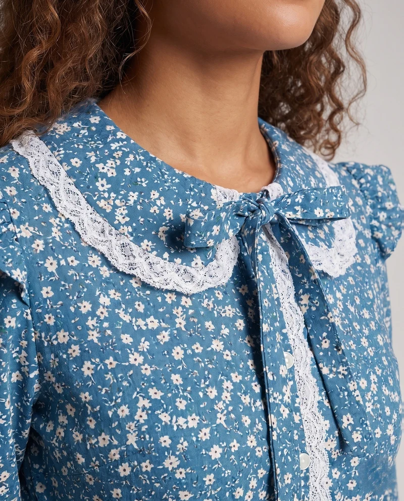 Damen Vintage Landhauskleid mit Schürze und Haube Nord Taschen