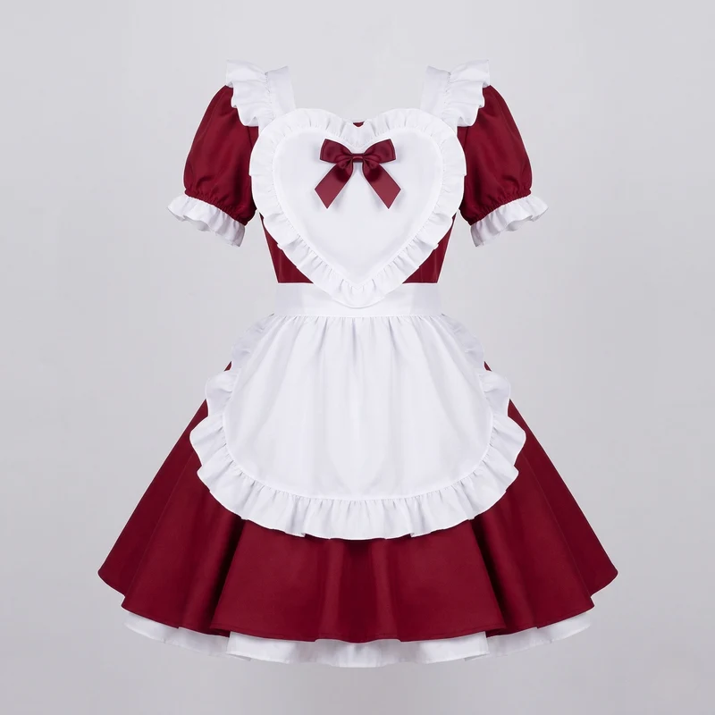 Damen Vintage-Servierkleid mit Rüschen und Haube Nord Taschen