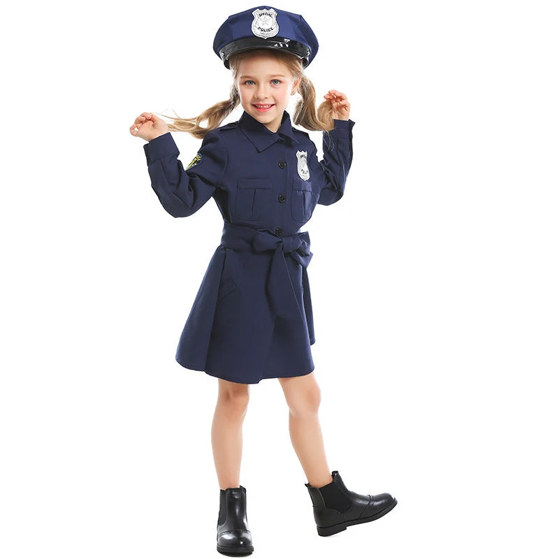 Damen Polizeikostüm mit Rock und Mütze Nord Taschen