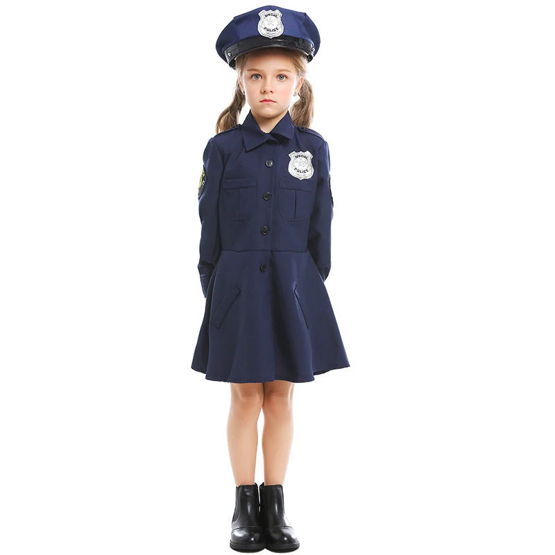 Damen Polizeikostüm mit Rock und Mütze Nord Taschen