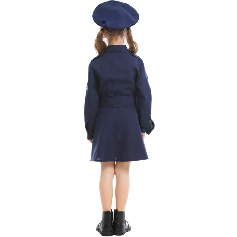 Damen Polizeikostüm mit Rock und Mütze Nord Taschen