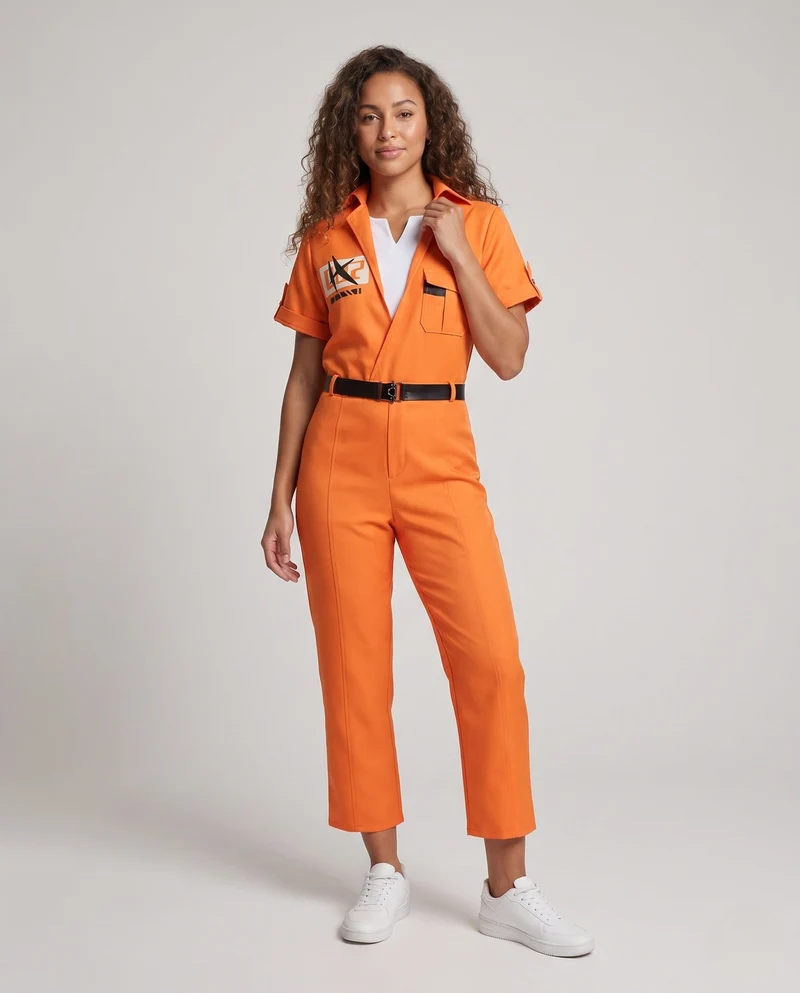 Damen Overall mit modischem Schnitt und praktischen Taschen Nord Taschen