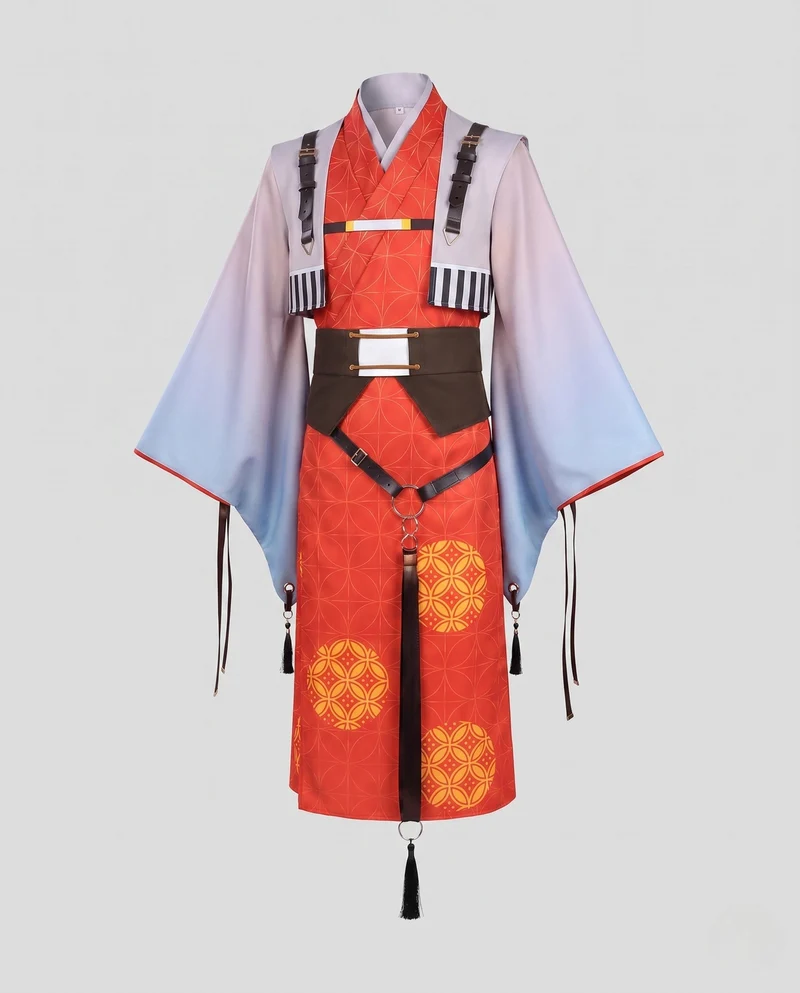 Damen traditionelles Kimono-Kostüm-Set mit kunstvollen Details und Accessoires Nord Taschen