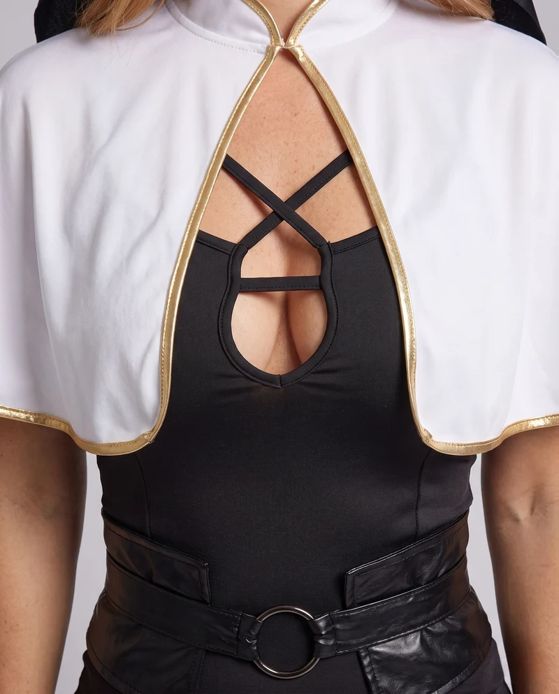 Damen Halloweenkostüm mit verführerischem Schnitt und voluminösem Überrock Nord Taschen