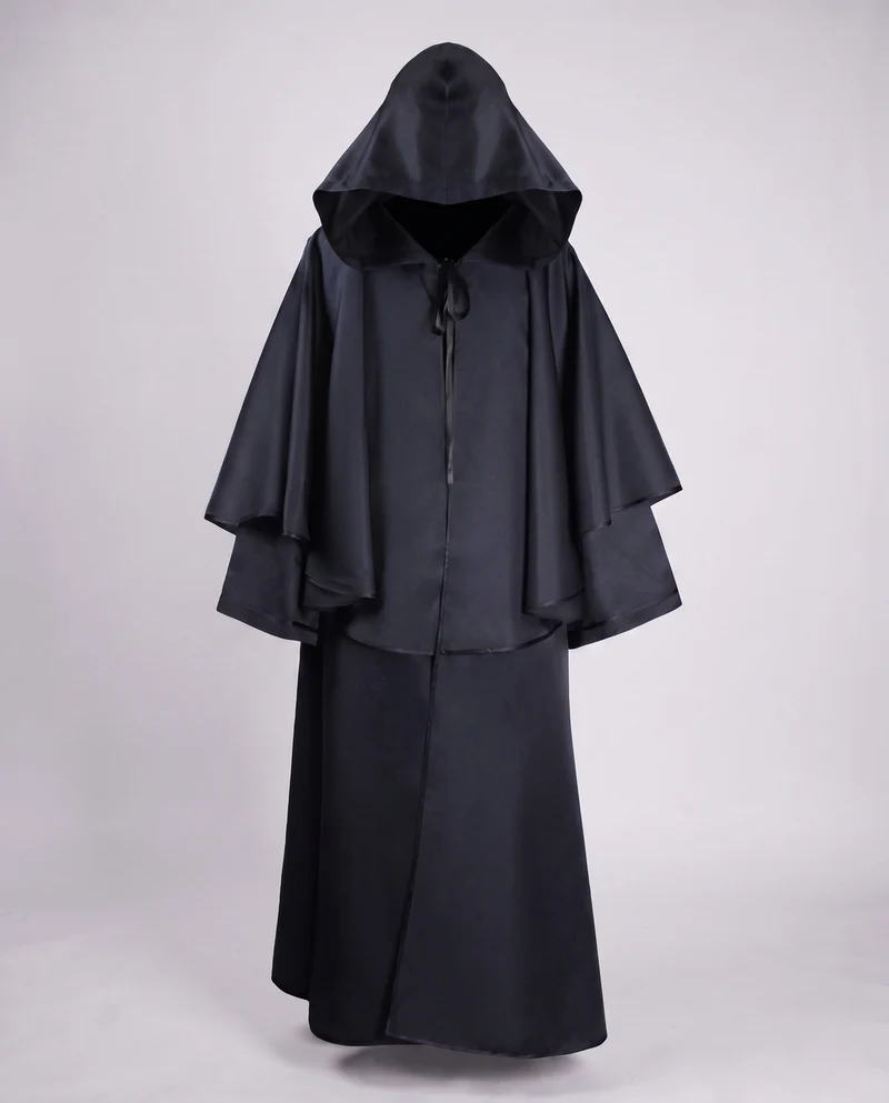 Damen eleganter Kapuzenumhang mit fließendem Schnitt und weiten Ärmeln Nord Taschen