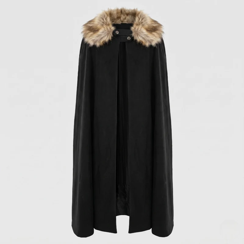 Damen eleganter Kapuzenumhang mit geschmeidigem Schnitt und kunstvollen Verzierungen Nord Taschen