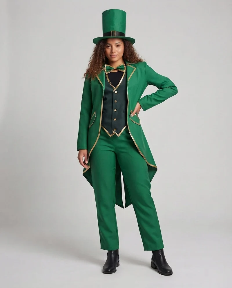 Damen eleganter Leprechaun Anzug Nord Taschen