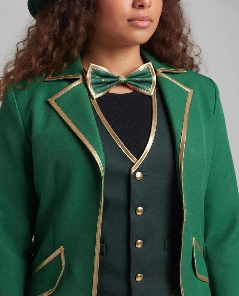 Damen eleganter Leprechaun Anzug Nord Taschen