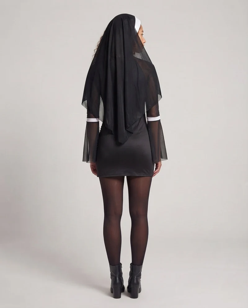 Damen Sexy Nonnenkostüm Nord Taschen
