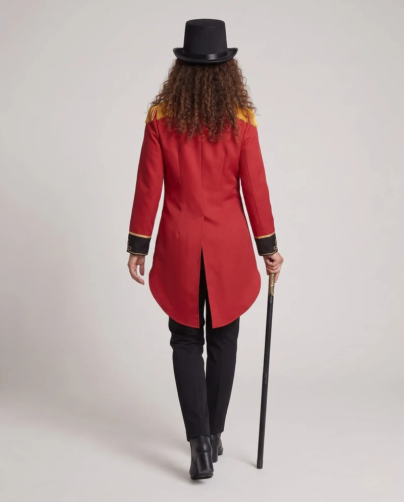 Damen Eleganter, historischer Militärmantel mit Fransen und prächtigen Verzierungen Nord Taschen