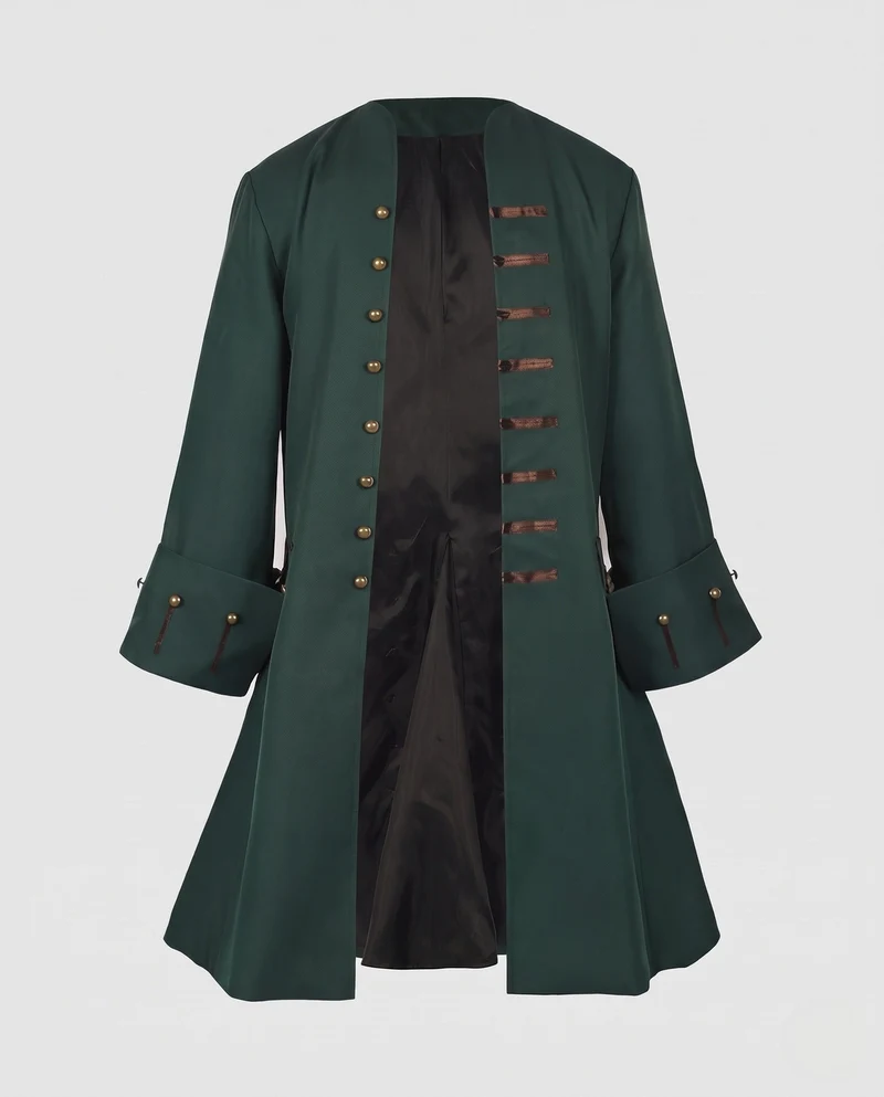 Damen eleganter historischer Umhang mit kunstvollen Knöpfen und weiten Ärmeln Nord Taschen