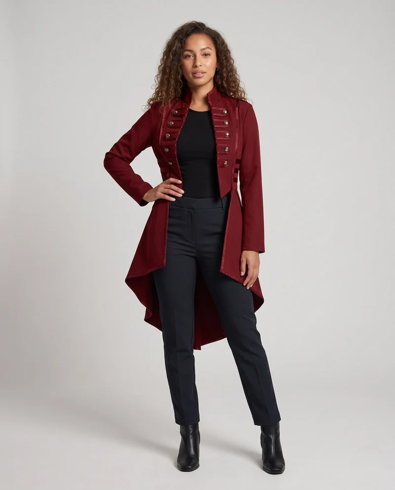 Damen Eleganter Kappenkleid mit asymmetrischem Saum und schicken Details Nord Taschen