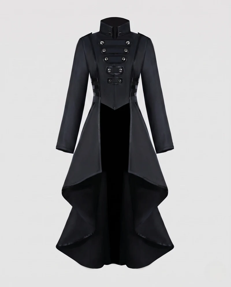 Damen Eleganter Kappenkleid mit asymmetrischem Saum und schicken Details Nord Taschen