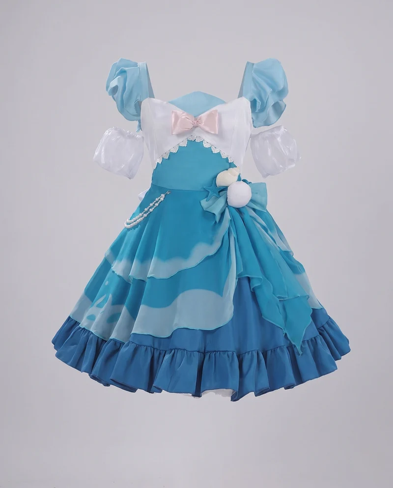 Damen verspieltes Cosplay-Kleid mit Rüschendetails und Accessoires Nord Taschen