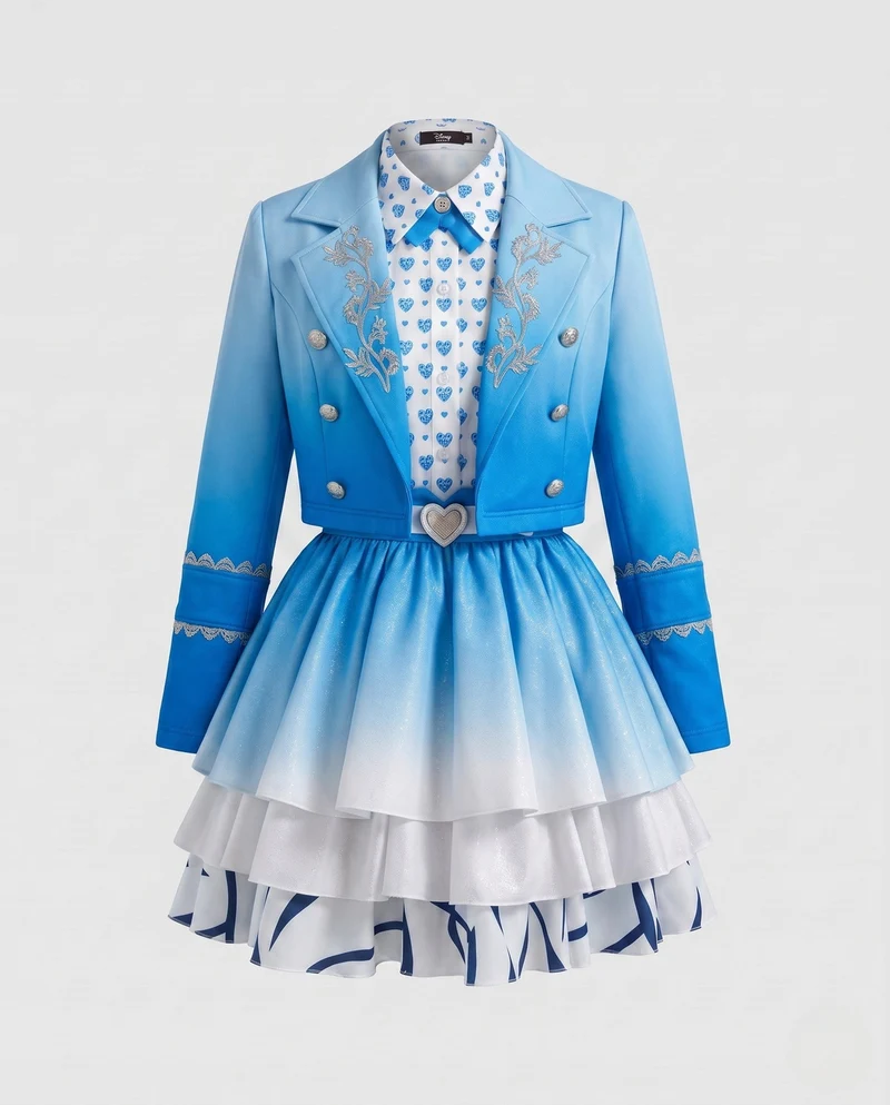 Damen verspieltes Prinzessinnenkleid mit gesticktem Oberteil und voluminösem Rock Nord Taschen