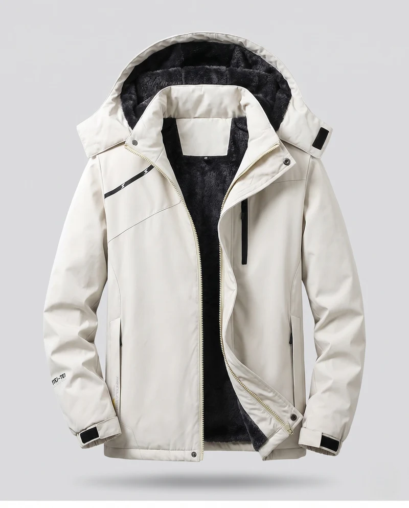 Damen vielseitiger Kapuzenparka mit wärmendem Fleece-Futter und wasserabweisender Oberfläche Nord Taschen