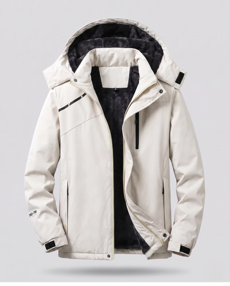 Damen vielseitiger Kapuzenparka mit wärmendem Fleece-Futter und wasserabweisender Oberfläche Nord Taschen