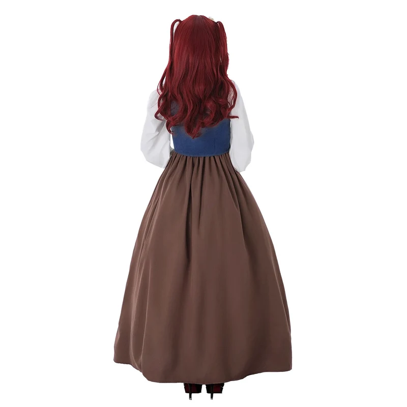 Damen Historisches Trachtenkleid mit stilvollem Korsett und fließendem Rock Nord Taschen